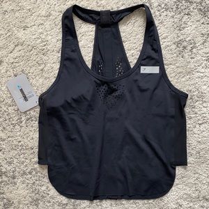 🦞 NWT Gymshark T-Bar Crop Vest Black Small